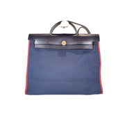 Hermes Herbag Zip 39 Blue Bag